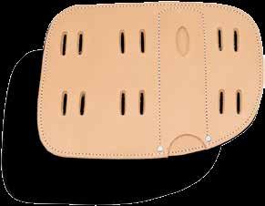 Lockstitched for long-lasting, dependable use Measuring an extra large 9 x 12, these pads evenly distribute pressure over calf for comfort A tunnel for