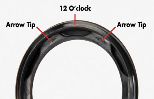Observe the two opposing arrow tips and adjust the Cover Ring so that the slotted hole in the Cover Ring located be