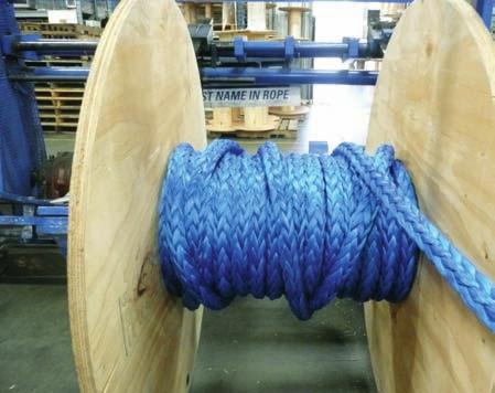 Made with Dyneema fiber, AmSteel -Blue is Samthane coated, which enhances the fiber s already high abrasion and cut resistant characteristics.