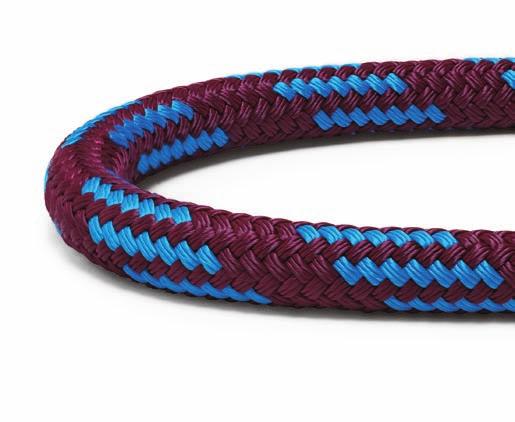 Class II DB DOUBLE BRAID Well-suited for climbing and rigging applications, this core-dependent double braid is a firm, flexible rope with a cover made of polyester and a core made with Technora.