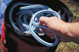 If the rope is supplied on a coil, it should always be uncoiled from the inside so that the first turn comes off the bottom in a counter-clockwise direction.