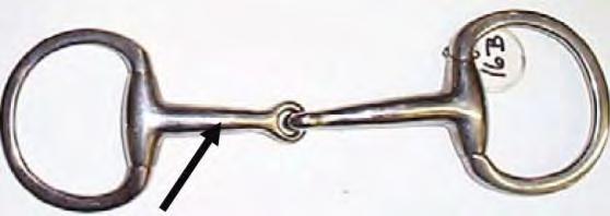 The bars of the snaffle mouthpiece must be round, oval or egg shaped, smooth and unwrapped, except with latex, and no less than 5/16 inch (7.9 mm) and no more than 3/4 inch (19.
