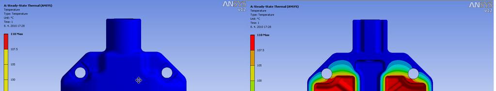 Thermal conditions, acquired in experimental tests, are set for obtaining the thermal profile: a.