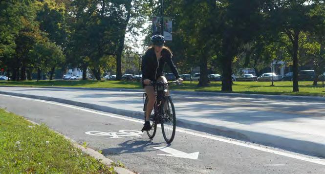 Sacramento Boulevard Curb Separated Bike