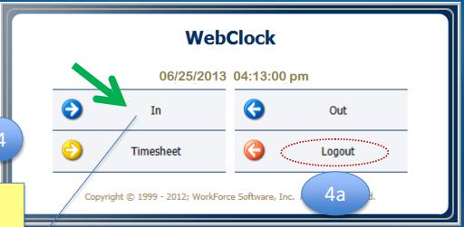 UD Time - Clocking in and out This will be how you are expected to clock in For back up, you will Note: This may change based on technical reasons Click any log in
