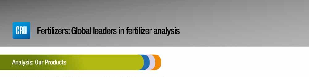This presentation is assembled by the expert staff of CRU s fertilizers team, using