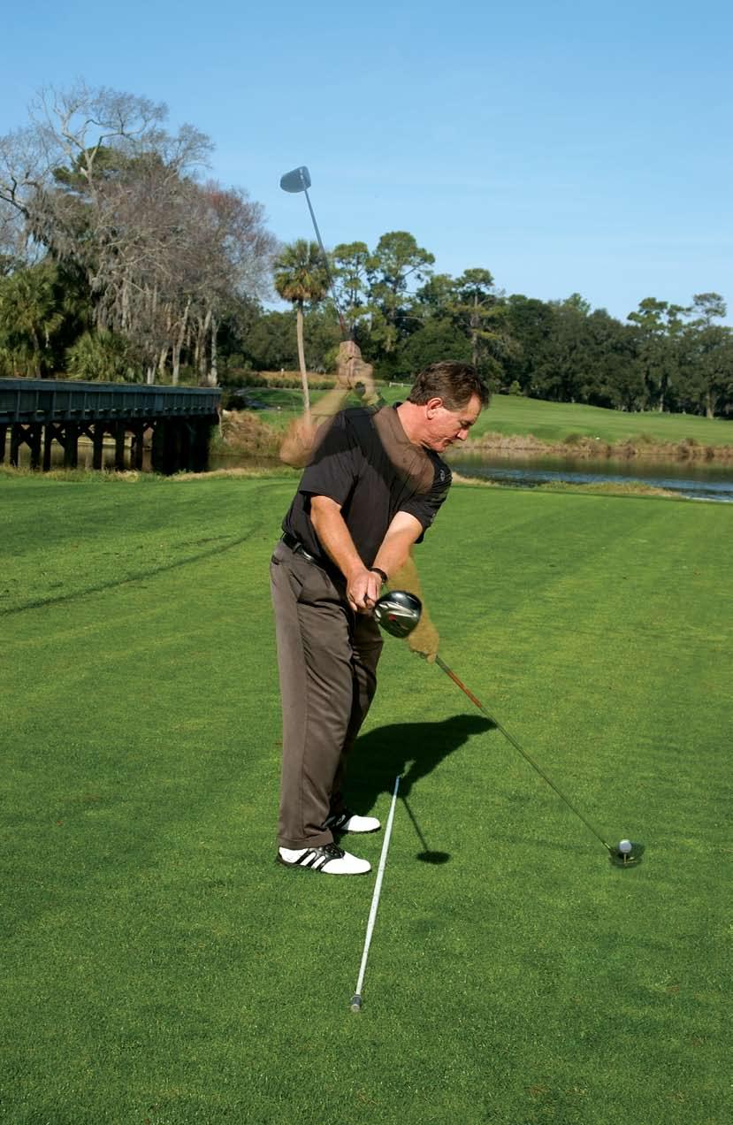 Two-Plane Swing Path Most golfers are accustomed to a two-plane setup, characterized by a more erect stance, feet squared to the target line, slightly uneven weight distribution and closeness to the