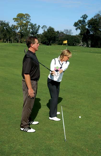Now pull the cord again, but this time use your arm If your lead arm (and club) comes straight up without brushing your instructor, initiating a straight line, then you re performing a traditional