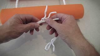 If the ends of the rope are melted together, you will need to cut