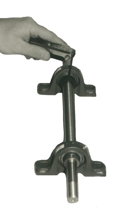 #1 2) Fasten the unit securely to the base using the proper bolt size specified in the catalog. Refer to dia.