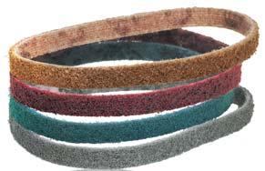 DynaCut Aluminum Oxide (A/O) Coated Abrasive Belts: The most common mineral for general purpose applications, primarily on softer metals.