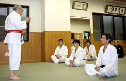 Sato Sensei provided a lecture on the history of traditional Japanese martial arts (budo), focusing on the shared origins
