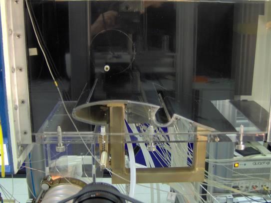 vortex shedding along the model. Figure 5 provides a detailed view of test section with the model mounted on the bottom wall and the adopted reference system.