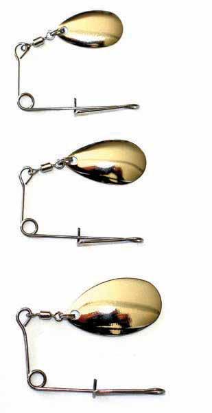 Jig Spinners 2 per pack, 1 x nickel and 1x