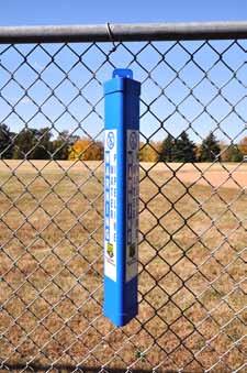 The Rhino TriView sign can be attached to a fence, tree, building, or an existing wood post in the