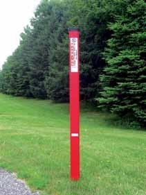 When signs are required, they can easily affix to the TriView s flat sides for a high visibility sign post.