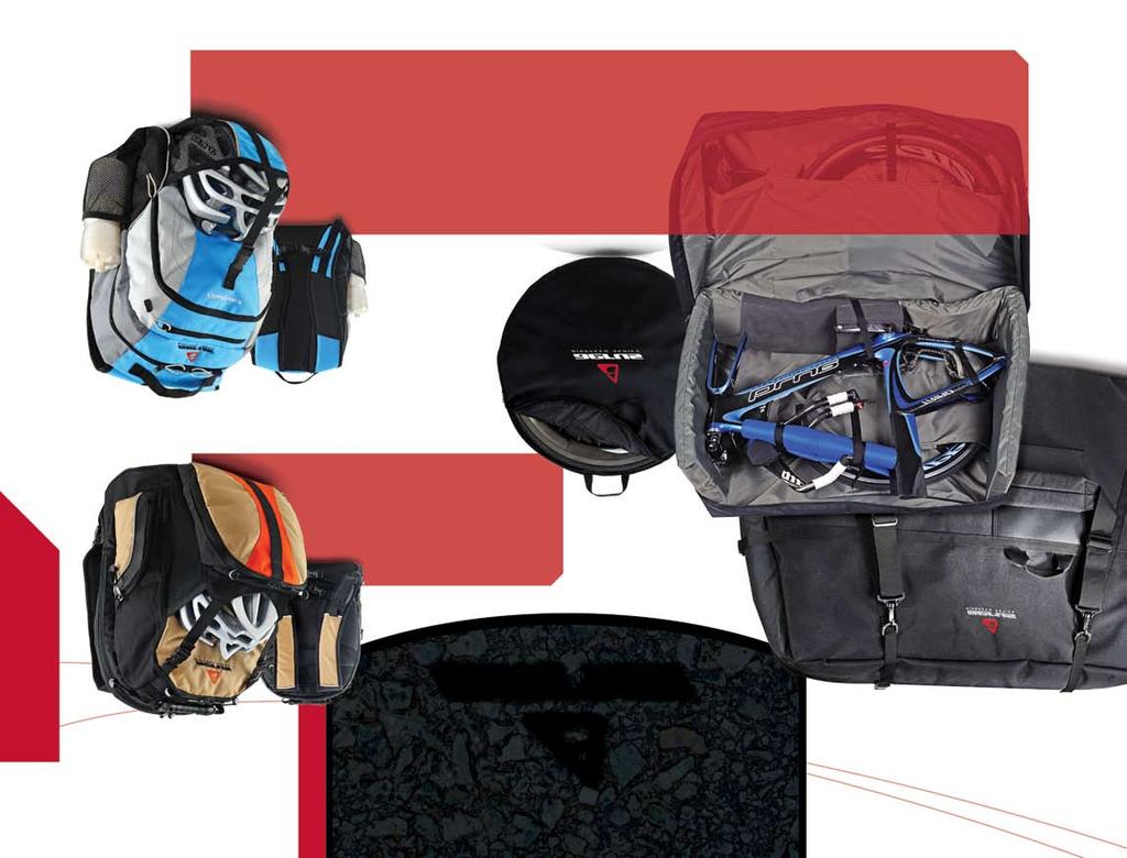 4 TRAVEL / ACCESSORIES COMPUTER PACK Designed for the traveling cyclist or anyone who appreciates a pack with room to spare. The main pocket is big enough for your riding kit.