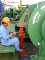anchors reduce risk for excessive corrosion / wear on one windlass Brake holding test is recommended