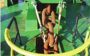 7. Chain cable tensioners Chain cable tensioners are installed for the purpose of avoiding slamming of the anchor in the hawse