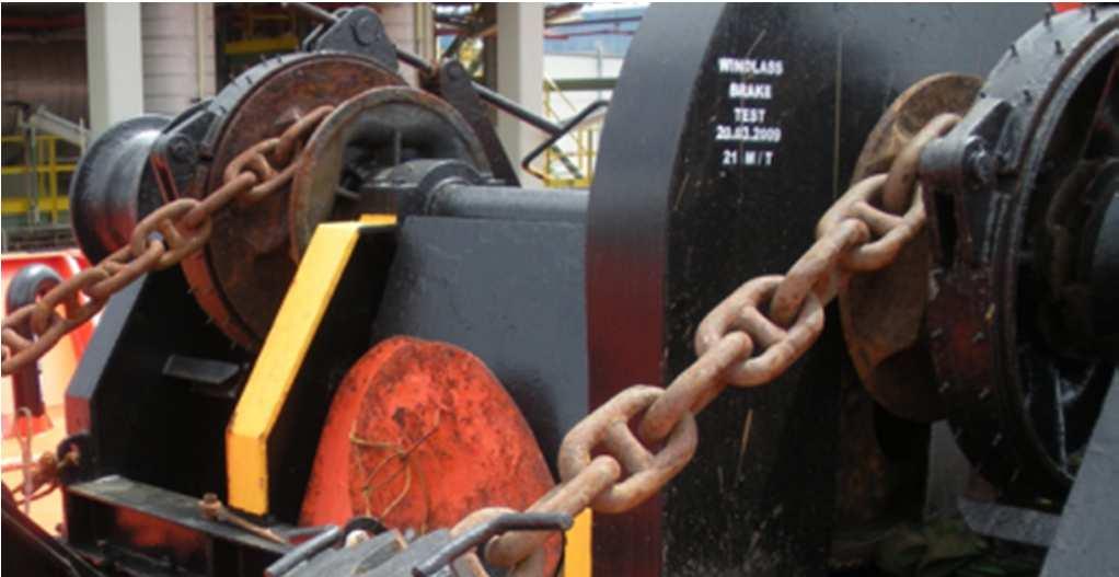 5. Preparing for departure Ensure the anchor is safely secured before sailing The anchor to be securely stowed in the