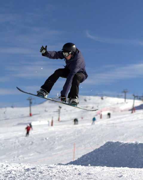 goggles Under and outer wear Running shoes Physical Conditioning Emphasis: Athletes should develop: Strength and coordination to stand, jump and land on a snowboard