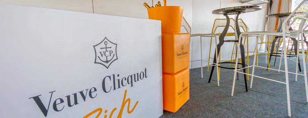 EXCLUSIVE ACCESS Exclusive access to the Veuve Clicquot Rich Lounge Entry to the circuit including all general viewing and merchandise areas Access behind the team garages allowing close inspection