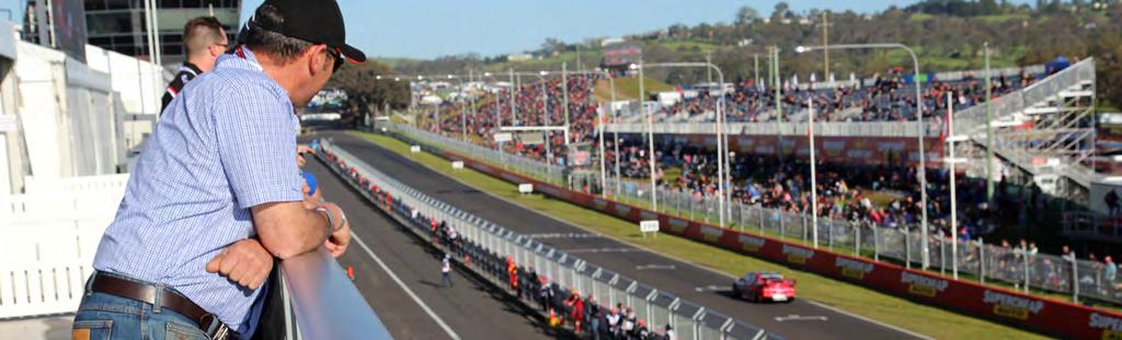 SHARED SUITES PIT LANE CLUB, HAIRPIN CLUB, PIT STRAIGHT CLUB, CHASE CLUB, MOUNT PANORAMA CLUB & LEGENDS CLUB A fully catered option available for one day or the weekend overlooking the track in
