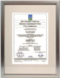 DNV type approval certificate No.