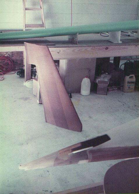 The vertical tail and the rear fuselage shell where its going.