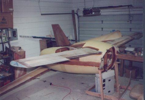 The top fuselage shell is