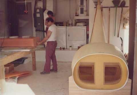 Mar 1984 Duane Newville helped me cut the foam with