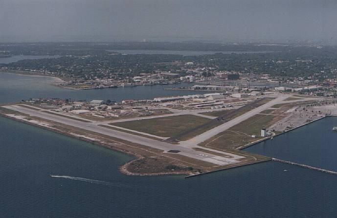 Albert Whitted Airport (the aircraft carrier). 18/36 is 2800' long so each landing in the Q- 200 had to be right.