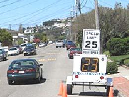 The Radar Trailer is an effective visual reminder to drivers to stay within the speed limit.