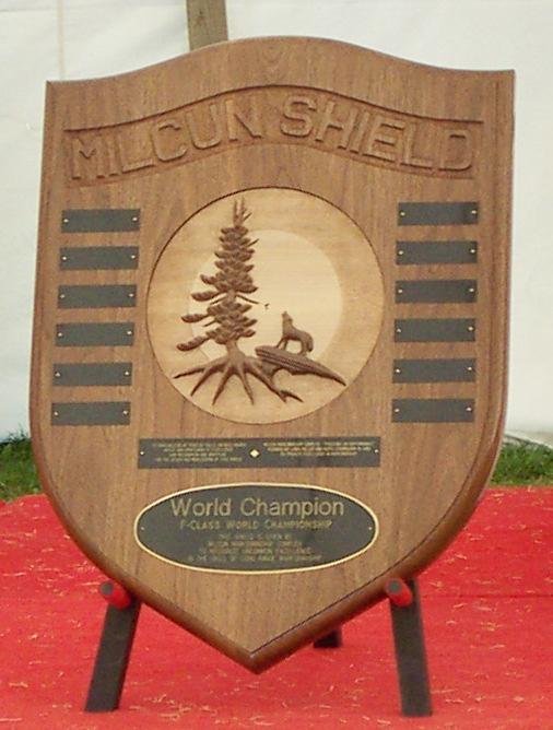 Nice to Know Information Concerning the 2013 ICFRA F-Class World Championships A Bit of Awards History The Milcun Shield The Milcun Shield is a very large carved wooden Shield that was presented to