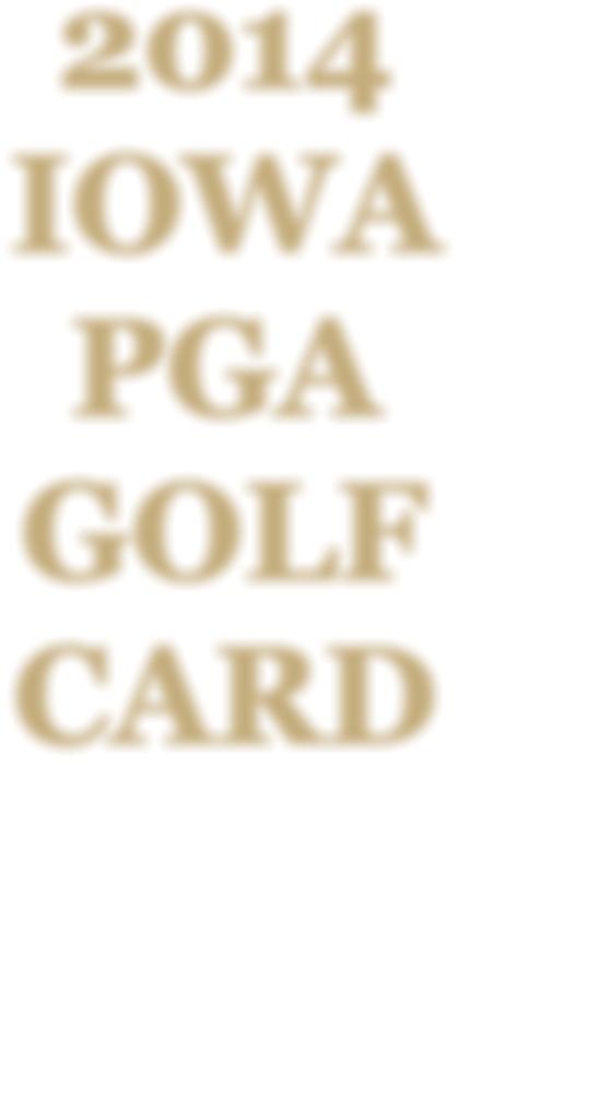 2014 IOWA PGA