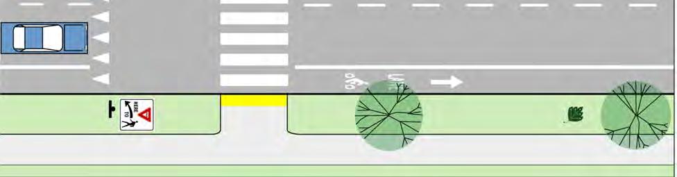 See elements listed under Unsignalized Basic Mid-block Crosswalk and Unsignalized