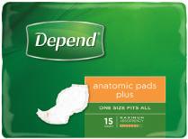 PACK PACKS/ CASE 19940 DEPEND Anatomic Pads Normal 605mm Pink