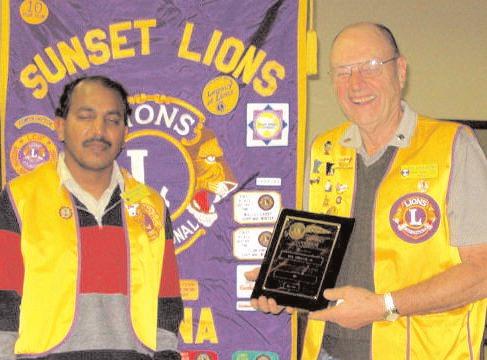 Sunset Lions Awards Night 2008 Photos Dave Kulas Winona Sunset Lions! Lion Past President Paul Schumacher, who selected Lion Eloyce Schindler as the Lion of the Year for 1997-1998.