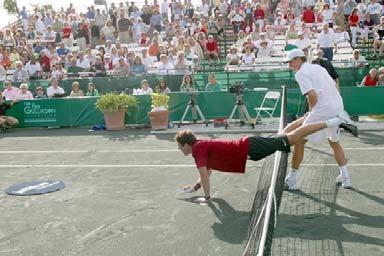 during the Tennis Pro-Am.