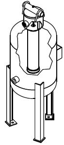 DB-SB Series (Domed Bottom Tank with Safety Bar Closure ) DB-SB chemical bypass feeders may be used with or without accessory fi lters.
