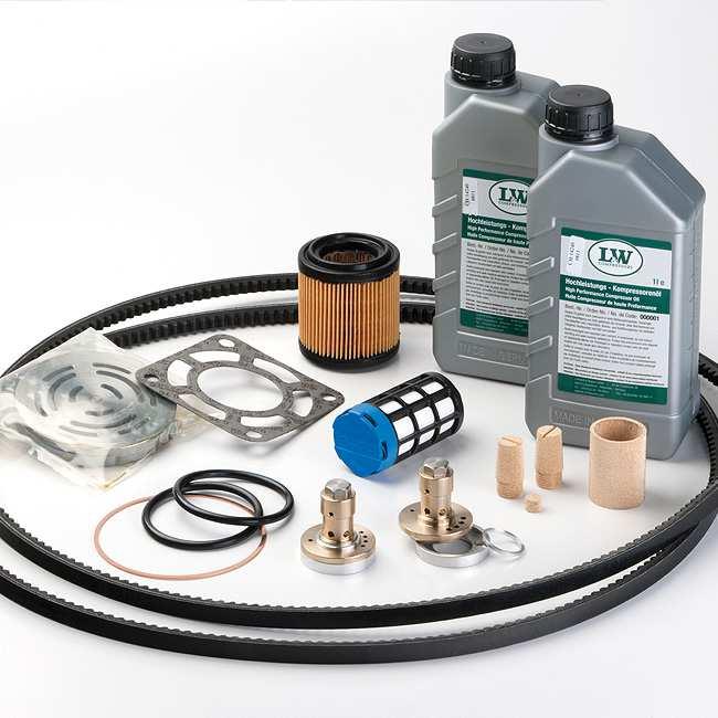 M A I N T E N A N C E A N D S E R V I C E Service Kits The service kits contain parts for maintenance according to the factory requirements.
