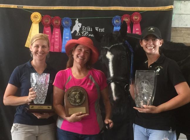 The 2016 winner is Annie McChesney of Rosehill Dressage Ranch for her mare, Senorita HP, ridden by Matt Cunningham of Matt Cunningham Dressage.
