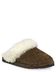 lining Slip-resistant TPR rubber sole Sizes: SML, MED, LRG, XLG, XXL WOMEN S SCUFF 975 Chocolate cowhide suede leather upper 100% sheepskin fleece lining Slip-resistant TPR rubber sole Sizes: