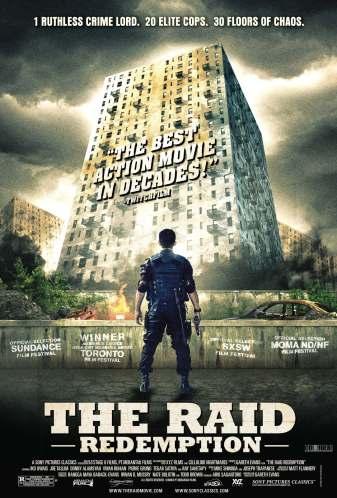 The Raid: Redemption 2011, Indonesia Just as Ong Bak put Thailand and Tony Jaa on the map of places to find awesome martial arts action movies, The Raid set a new standard for action films everywhere