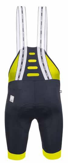 Light and seamless, they adapt to your body B -COOL TECHNOLOGY Breathable and elastic insert at the base of the back for enhanced ventilation MIG 3 CHAMOIS Incredibly light and breathable with a