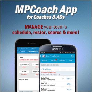 VOLLEYBALL SCHEDULES AND SCORES Download the MPCoach App - The Fastest Way to Enter Scores After the Game Use the free MPCoach app to update your