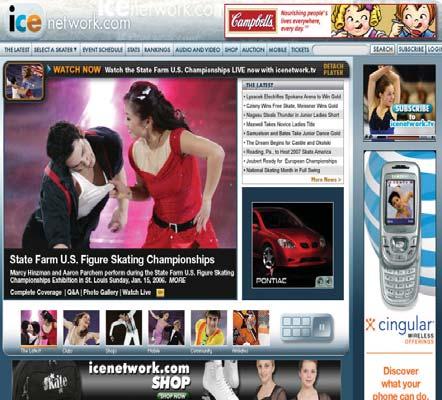 All news, athlete information and fanoriented material previously on usfigureskating. org is now on icenetwork.com, while the organizational web site is dedicated to providing information for U.S.
