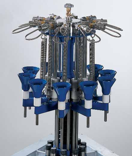 -Filling rig Type TS200 and TS250 Radial filling rig for small cylinders (RKF)