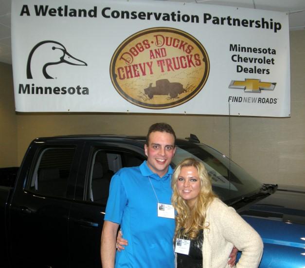 Glenwood, MN Man Wins New 2015 Chevy Truck in State Ducks Unlimited Fundraiser Josh and Melissa Wolf of Glenwood, Minnesota have been married just eight months, so winning a new 2015 Chevy Silverado