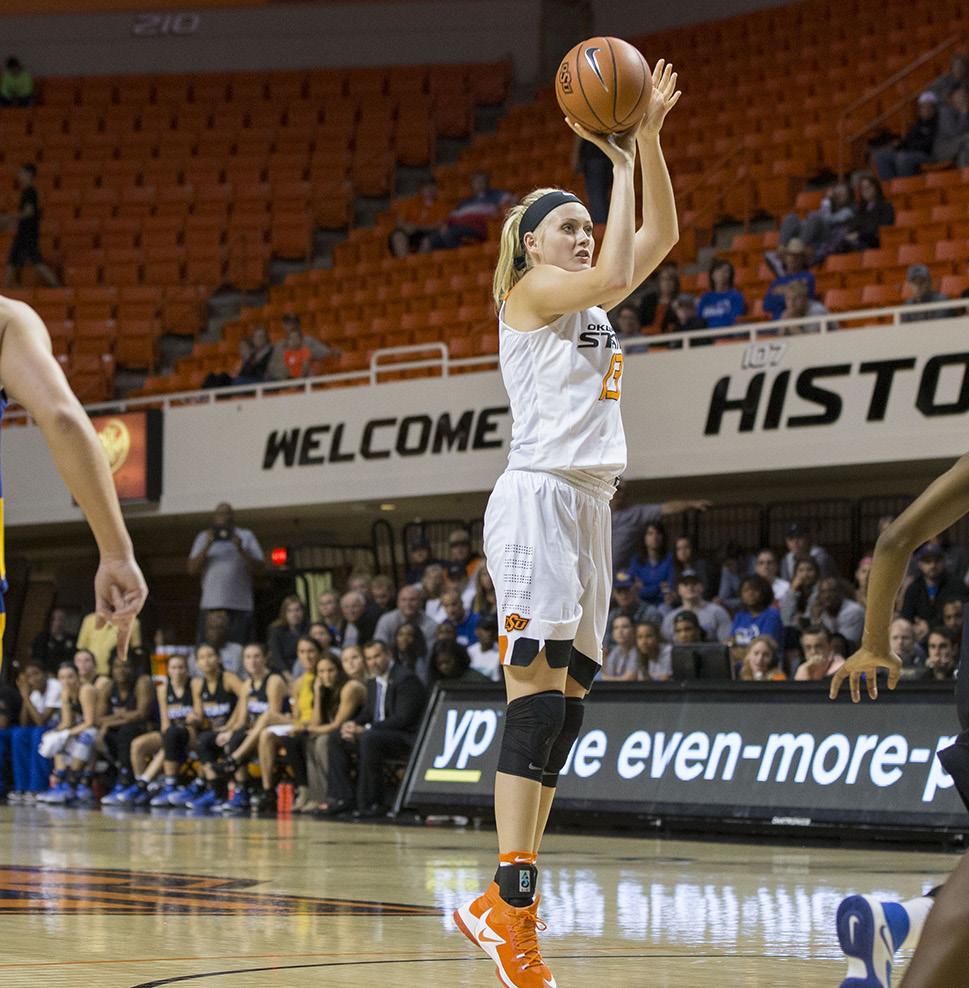 jentryholt 13 6-3 Sophomore Forward 2015-16 (FRESHMAN) Played in 29 games during her first season in Stillwater Scored four points and grabbed four rebounds in the opener against Lamar Pulled six